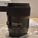 Lente Sigma Canon Art 35mm F1.4